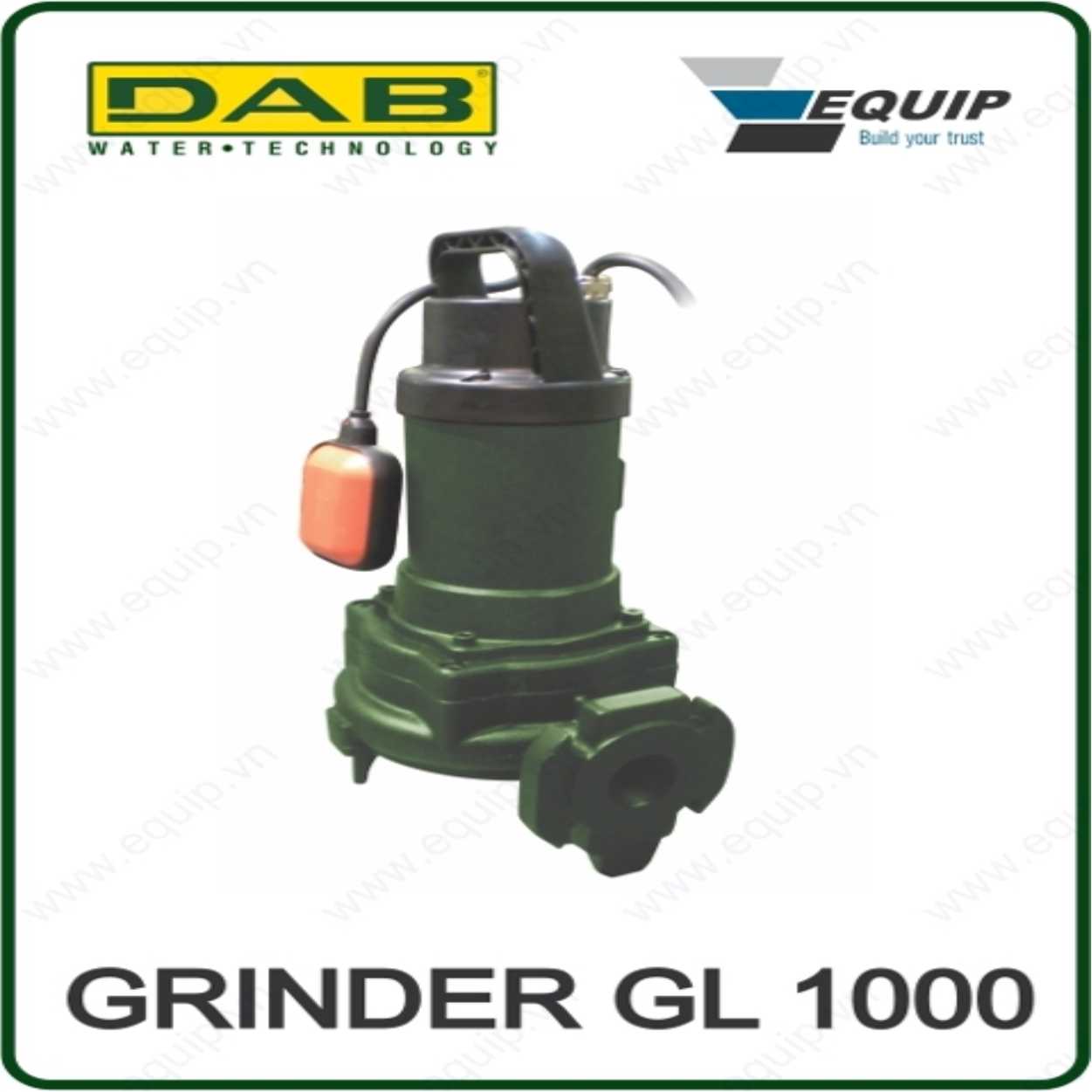 Waste water pumps with grinder